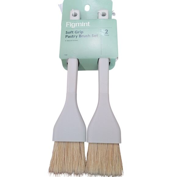 2-pc Pastry Brush Set, Gray, Figmint Cooking & Basting Brushes, 10.08" L - Picture 2 of 4